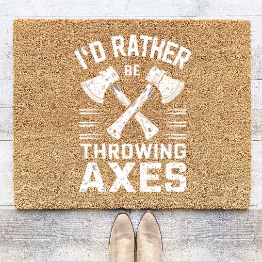 Axe Throwing Enthusiasts Championship Precision Coir Doormats