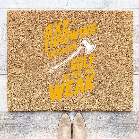 Axe Throwing Enthusiasts Championship Precision Coir Doormats