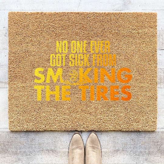 Drag Racing Art Auto Race Car Lover Dragster Coir Doormats