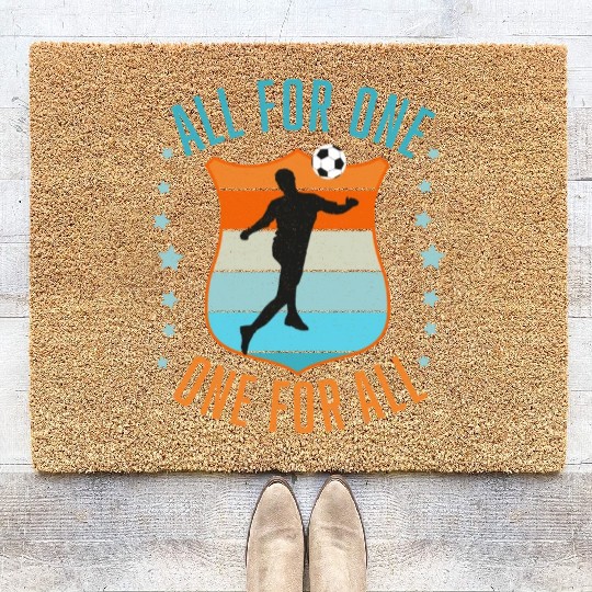Soccer Team Spirit Coir Doormats