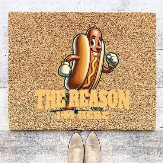 Reason I'm Here Retro Vintage Design 4th Of July Coir Doormats