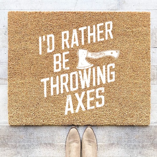 Axe Throwing Enthusiasts Championship Precision Coir Doormats