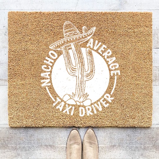 Nacho Average Taxi Driver Coir Doormats
