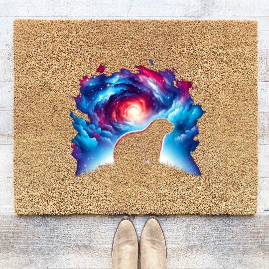 Cool Prairie Galaxy Space Art Coir Doormats