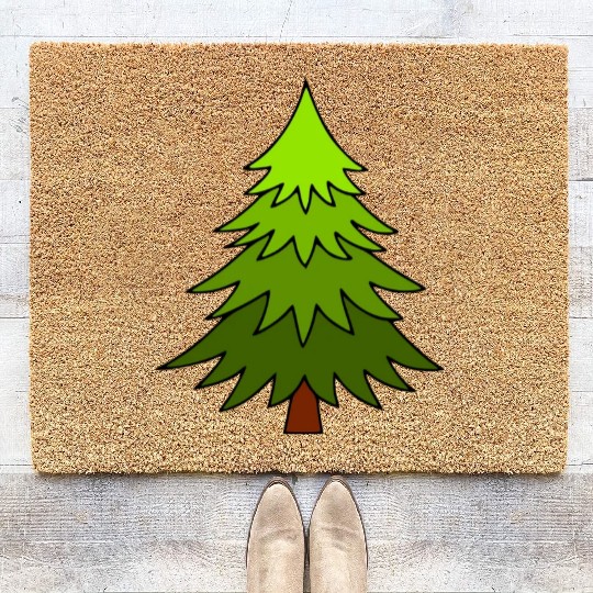 A cute tree from nature Coir Doormats