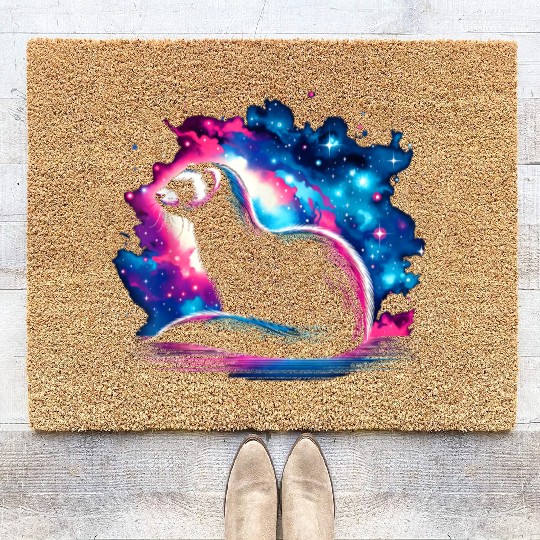 Cool Galaxy Graphic Space Art Coir Doormats