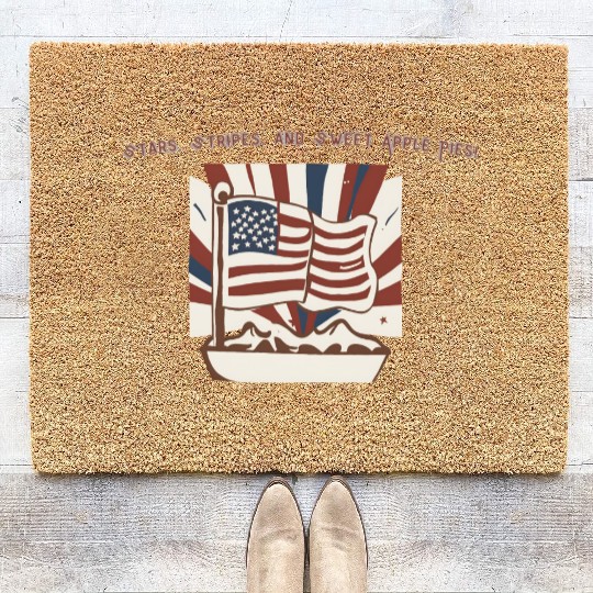 Stars, Stripes, and Sweet Apple Pies! Coir Doormats