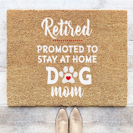 Retirement Plan Walking My Dog Retired Dog Lover Coir Doormats