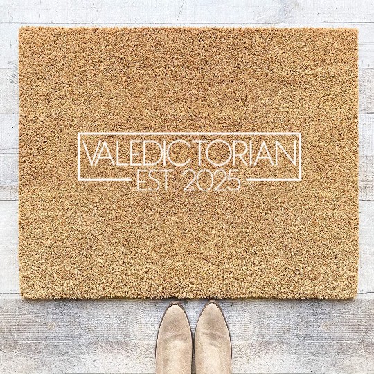 Valedictorian 2025 Graduation 2025 Valedictorian Coir Doormats