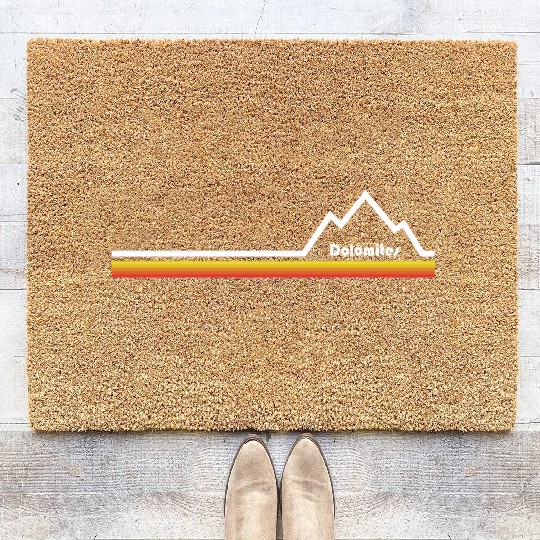 Dolomites Italy Coir Doormats
