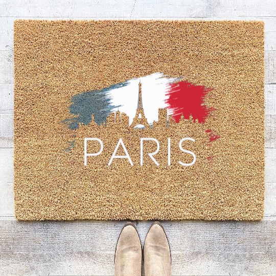 Paris Coir Doormats by Independent Artist - Buy Online