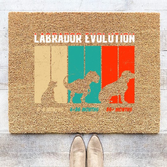 Labrador EVOLUTION Labrador Lovers Funny Coir Doormats