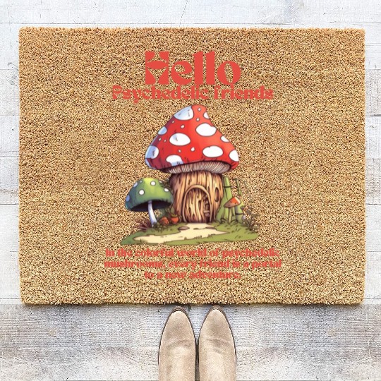 Fantasy Fungi Coir Doormats