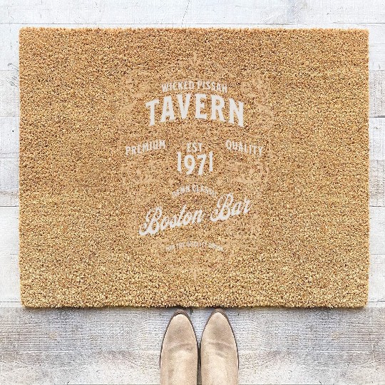Wicked Pissah Boston Bar Funny Wicked Pissah Coir Doormats