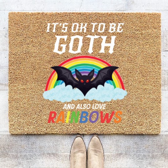 Goth Rock Satan Unicorn Festivals Death Metal Coir Doormats