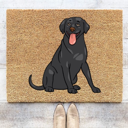 Dog - Black Lab Coir Doormats