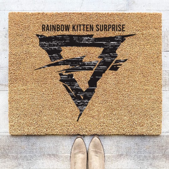 Rainbow Kitten Surprise Indie Band Tribute Coir Doormats