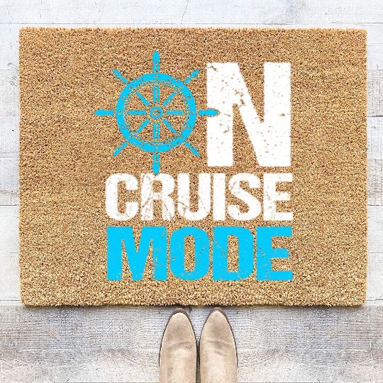 Funny Cruise Trip Cruise Ship On Cruise Mode Coir Doormats