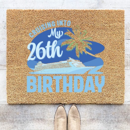 Cruise Boat Trip Vacation Cruising Into My 26th Coir Doormats