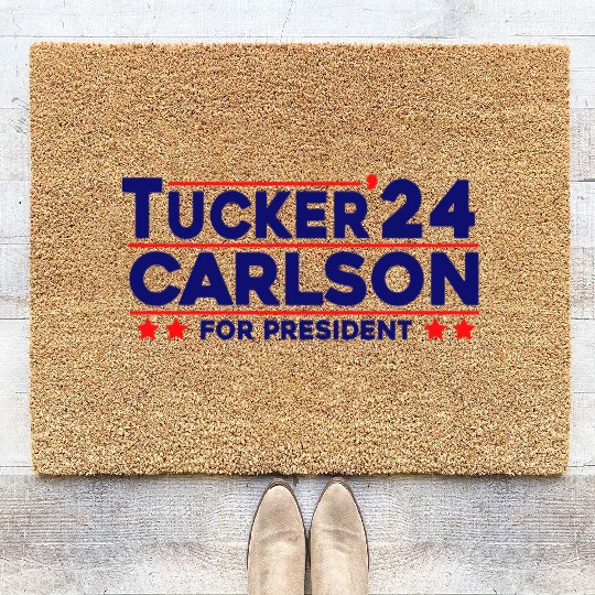 Tucker Carlson 2024 For President Coir Doormats
