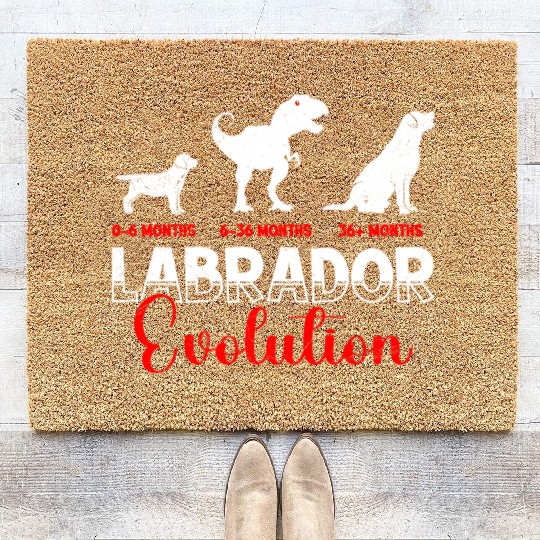 Labrador EVOLUTION Labrador Lovers Funny Coir Doormats