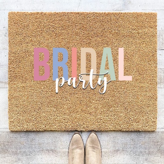 Bridal Party Bride Bachelorette Party Coir Doormats