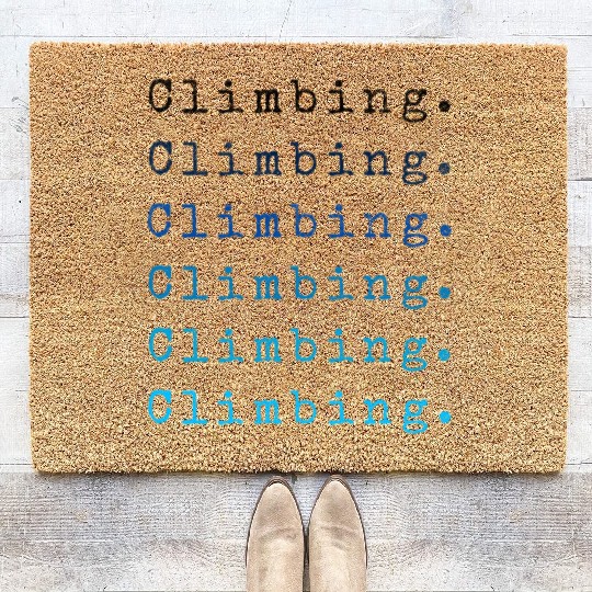 Classic climbing Coir Doormats bouldering vintage retro