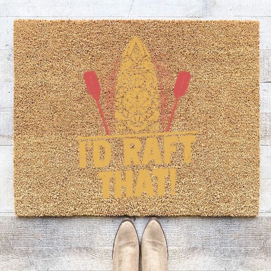 I'd Raft That! White Water Rafting Coir Doormats
