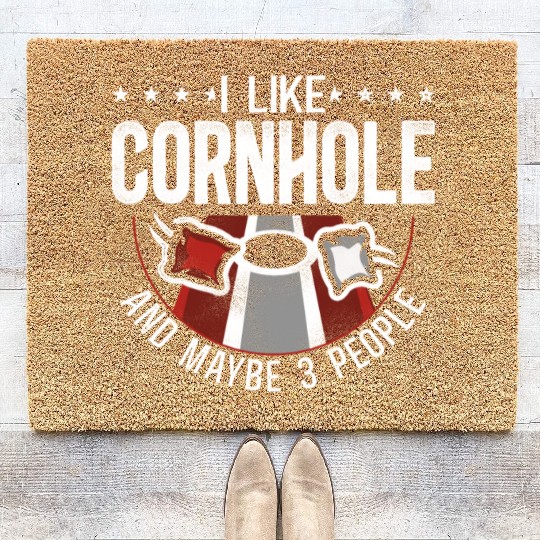 Cornhole Team Bean Bag Player Coir Doormats