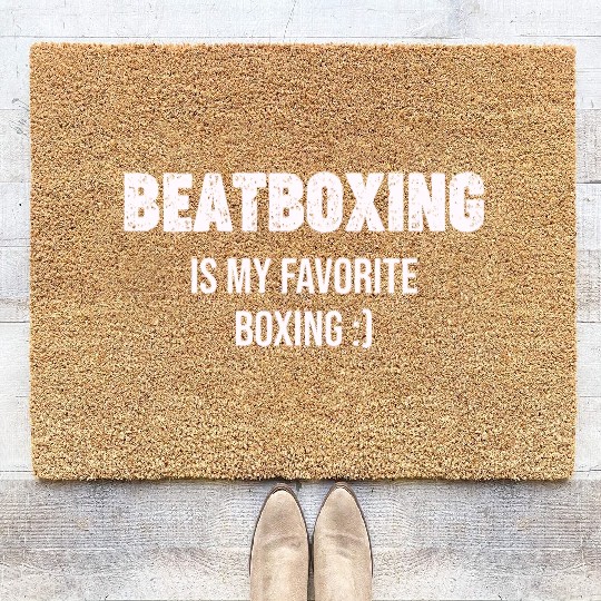 Beatboxing Is My Favorite Boxing Drummer Hiphop Coir Doormats