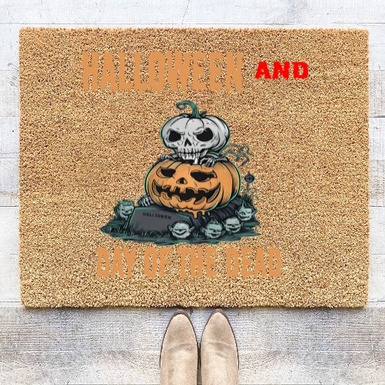 Halloween and day of dead Coir Doormats