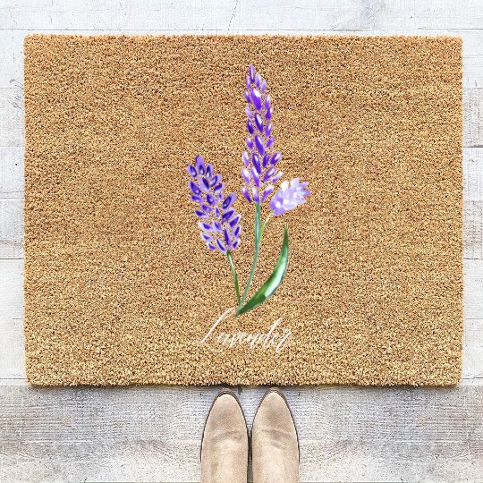Lavender Flowers, Keen Gardner, Flower lover Coir Doormats