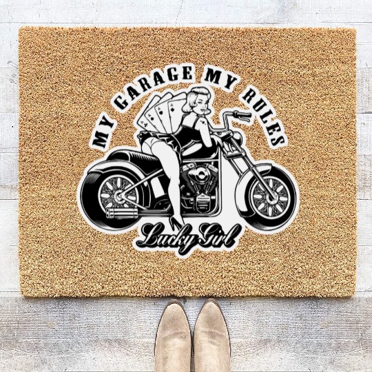 My Garage My Rules Pinup LIKE US ON FACEBOOK # Coir Doormats