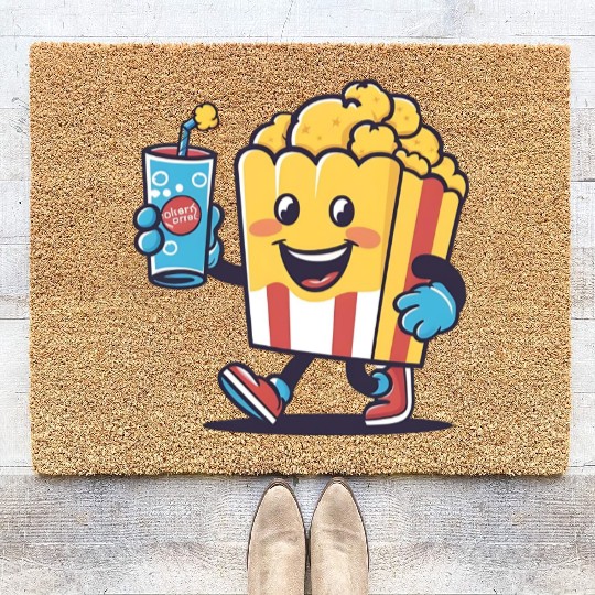 Popcorn and Soda: Moments of Joy Coir Doormats