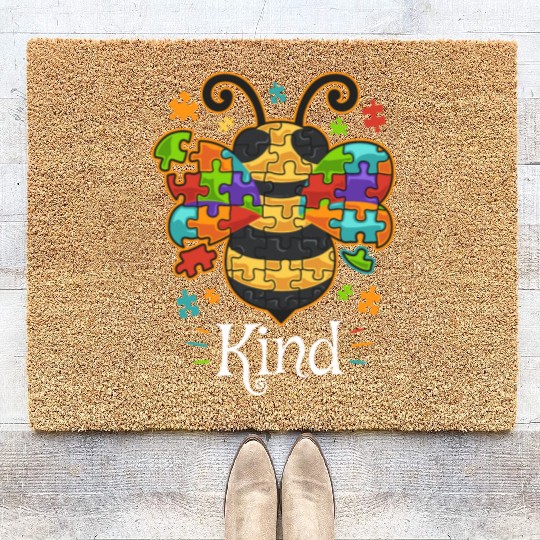 Autism Awareness Autism Spectrum Neurodiverse Coir Doormats