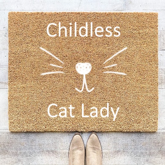 "Childless Cat Lady" Kamala Harris 2024 Coir Doormats