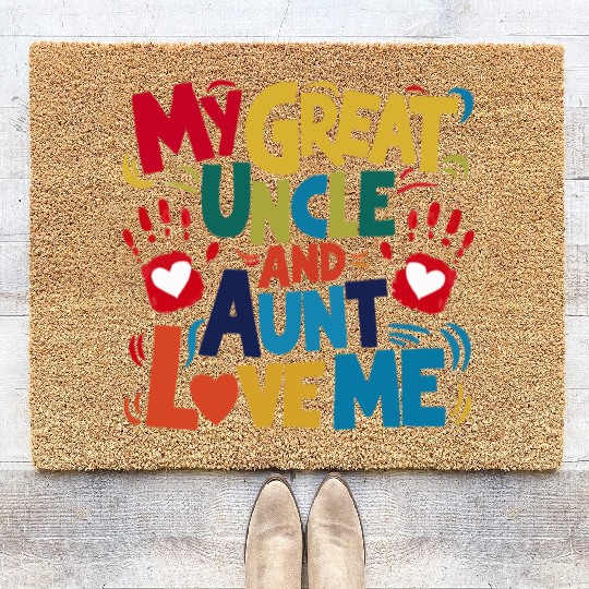 My Great Uncle and Aunt Love Me Coir Doormats