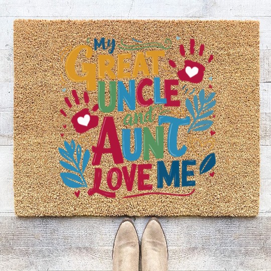 My Great Uncle and Aunt Love Me Coir Doormats