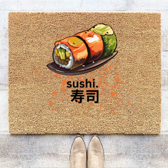 Sushi Love: Embrace the Art of Sushi Coir Doormats