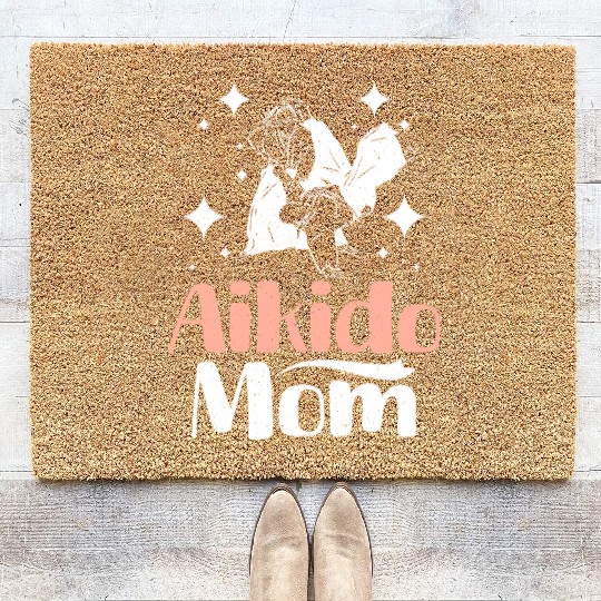 Mother's day Mama Aikido Mom Coir Doormats