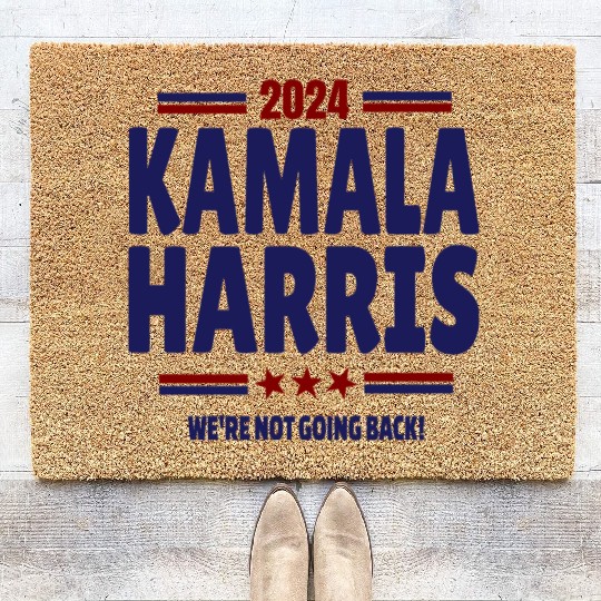 Kamala Harris 2024 for President Stars Coir Doormats