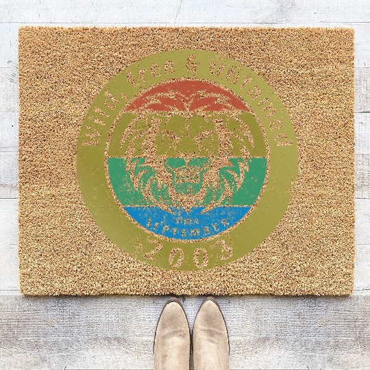 21st birthday Wild, free & untamed since 09/2003 Coir Doormats