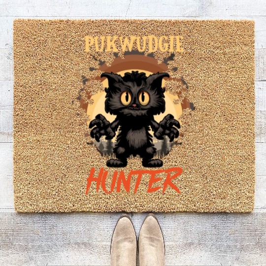 Pukwudgie Hunter Monster Cryptid Coir Doormats