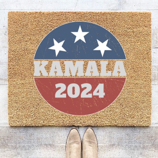 Kamala Harris 2024 For President Campaign Design Coir Doormats