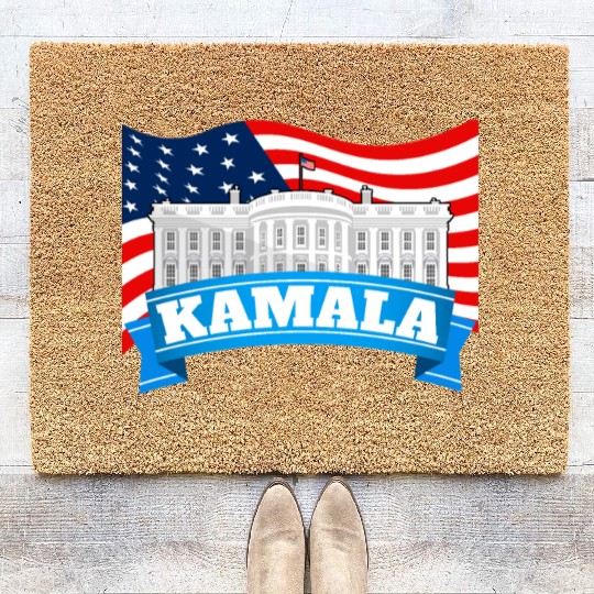 Kamala Harris 2024 For President White House Coir Doormats