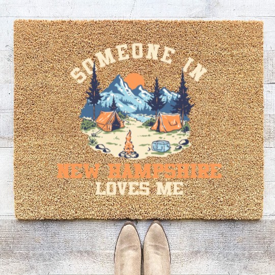 Someone In New Hampshire Loves Me Coir Doormats