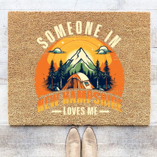 Someone In New Hampshire Loves Me Coir Doormats