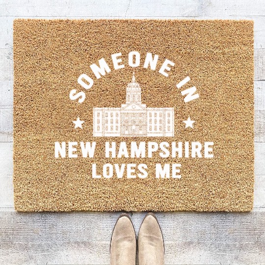 Someone In New Hampshire Loves Me Coir Doormats