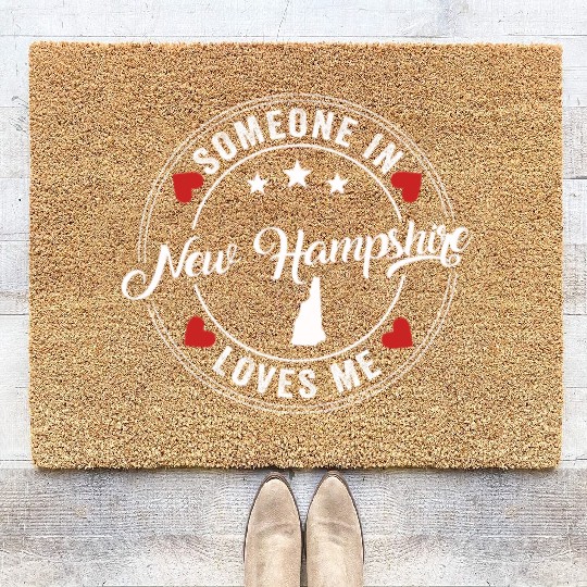 Someone In New Hampshire Loves Me Coir Doormats
