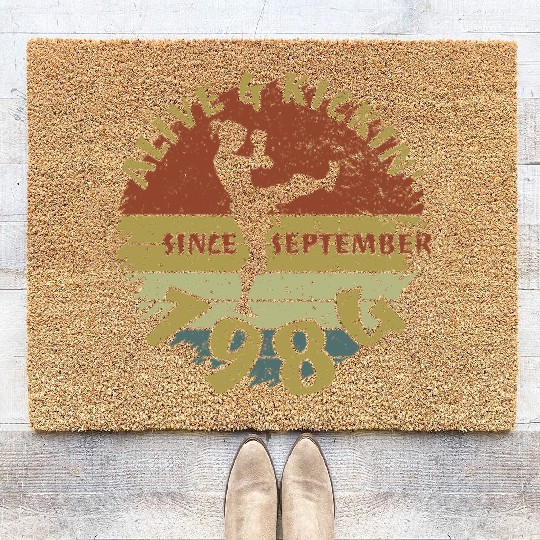 40th birthday Alive and kickin since 09/1984 Coir Doormats